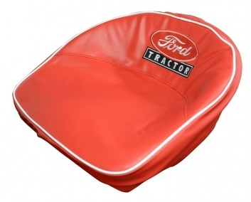 UF82827   Red Seat Cushion with Embroidered Ford Tractor Logo